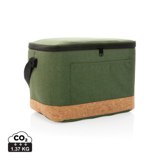 Impact AWARE™ XL RPET Two-Tone Kühltasche mit Korkdetail, grün