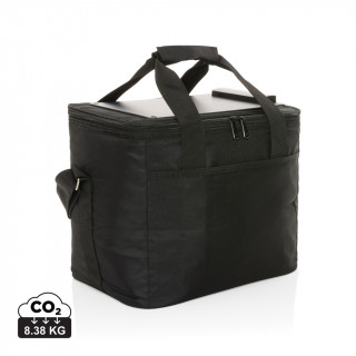 Pedro AWARE™ RPET Deluxe Kühltasche mit 5W Solar Panel, schwarz