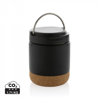 Savory Lebensmittelflasche aus RCS recycelt. Stainless-Steel, schwarz