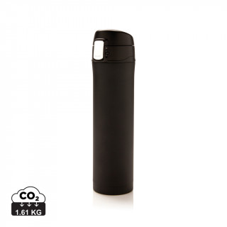 Easy Lock Vakuum-Flasche aus RCS recyceltem Stahl, schwarz