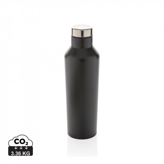 Moderne Vakuum-Flasche aus Stainless Steel, schwarz