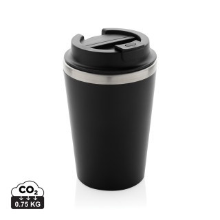 Java 350ml doppelwandiger Becher aus RCS recyceltem PP, schwarz