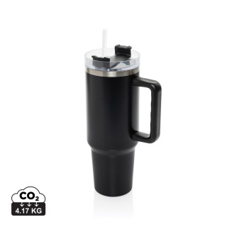 Peakflow Becher aus RCS recyceltem Stainless Steel 1200ml, schwarz