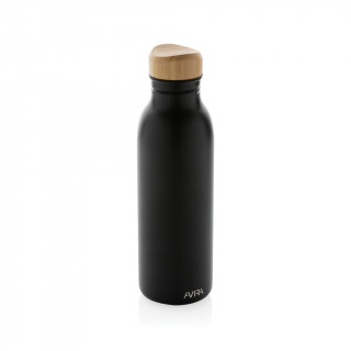 Avira Alcor 600ml Wasserflasche aus RCS rec. Stainless-Steel, schwarz