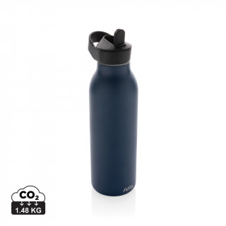 Avira Ara RCS Re-Steel Fliptop Wasserflasche 500ml, navy blau