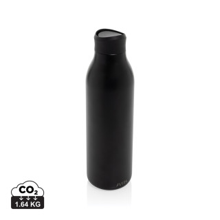 Avira Alok 600ml Wasserflasche aus RCS rec. 360 Stahl, schwarz