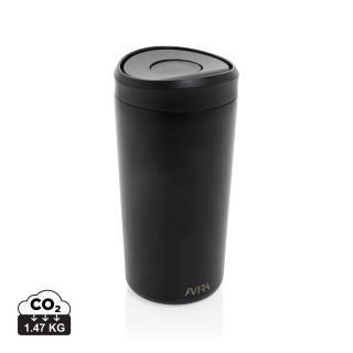 Avira Alix Klickbecher aus RCS rec. Stahl 400ml, schwarz