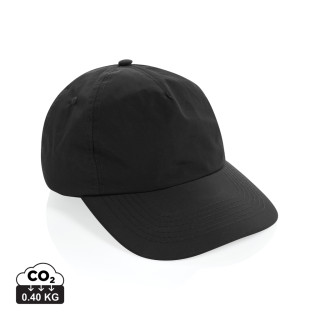 KENTO URBAN RCS 5-Panel-Cap aus RCS recyceltem Nylon, schwarz
