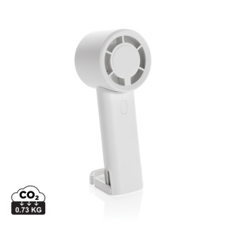 Twist wiederaufladbarer tragbarer Ventilator aus RCS rABS, weiß