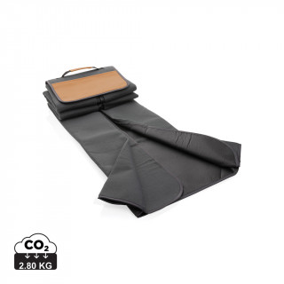 Impact Aware™ RPET Picknickdecke mit PU-Tasche, anthrazit