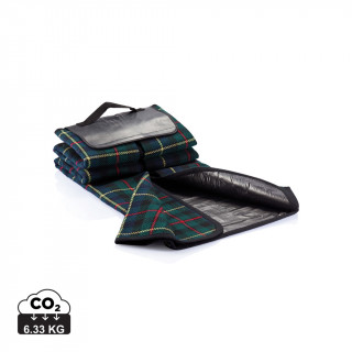 Tartan Picknickdecke, schwarz