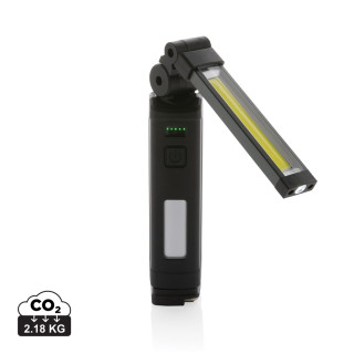 Gear X wiederaufladbare USB Arbeitsleuchte aus RCS rec. ABS, schwarz