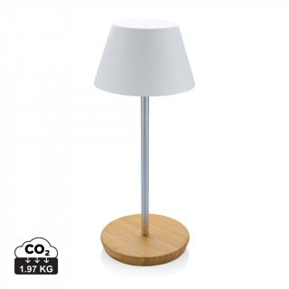 Pure Glow USB-Tischleuchte aus RCS recyceltem Kunststoff, weiß