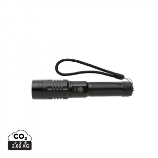 Gear X wiederaufladbare USB Taschenlampe, schwarz