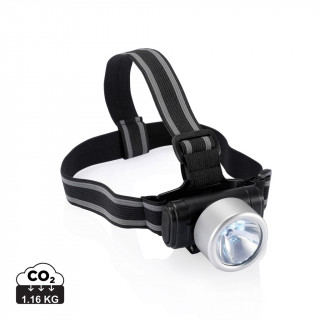 Everest Kopflampe, silber, schwarz