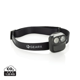 Gear X Stirnlampe mit Bewegungssensor aus RCS rec. ABS, schwarz