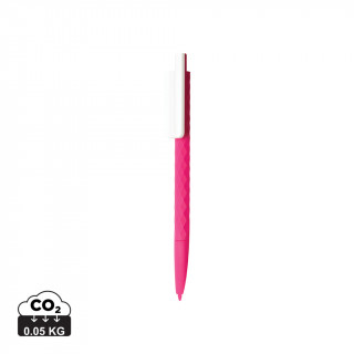 X3-Stift mit Smooth-Touch, rosa, weiß