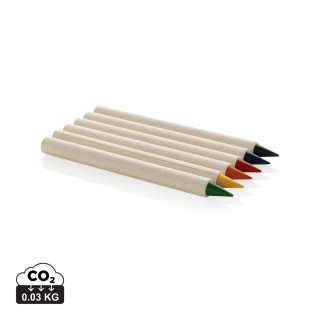 Micki GRS Infinity 6-teiliges Buntstift-Set, weiß