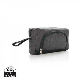 Basic Two Tone Kosmetiktasche, anthrazit, schwarz