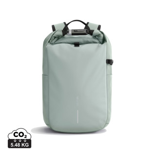 Urban wasserabweisender Anti-Diebstahl Rucksack, Iceberg green, schwarz