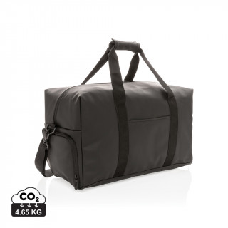Schicke PU Wochenendtasche, schwarz