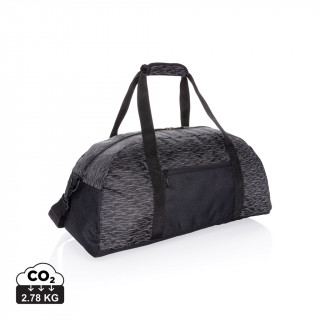 AWARE™ reflektierende RPET Wochenendtasche, schwarz