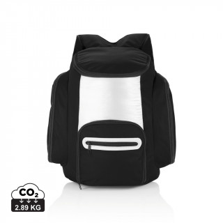 Kühlrucksack, schwarz, silber