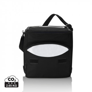 Kühltasche faltbar, schwarz, silber