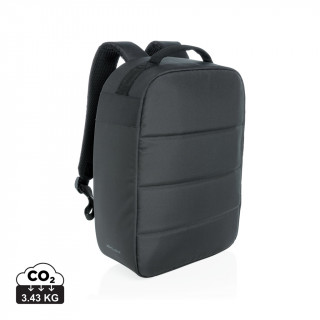 Impact AWARE™ RPET Anti-Diebstahl 15,6" Laptop-Rucksack, schwarz