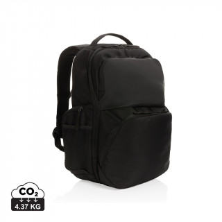 Swiss Peak AWARE™ RPET 15,6 Zoll Pendler-Rucksack, schwarz