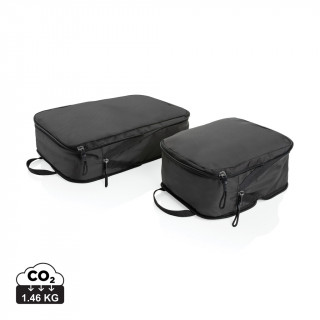 Swiss Peak Ridge AWARE™ RPET-Kompressions-Reisewürfel, 2pcs, schwarz
