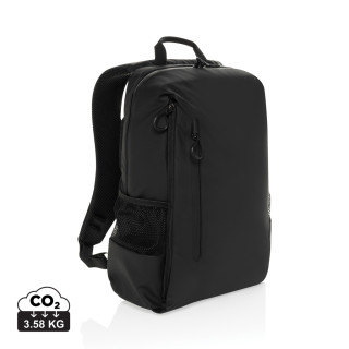 Lima Aware™ RPET wasserabweisender 15,6" Laptop-Rucksack, schwarz