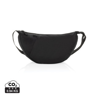 Crescent XL AWARE™ RPET Half-Moon Sling Tasche, schwarz