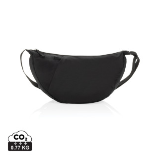 Crescent XL AWARE™ RPET Half-Moon Sling Tasche, schwarz