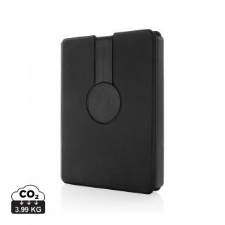 Swiss Peak 2-in-1 Notizbuch & Wirless Charger aus RCS rPU, schwarz