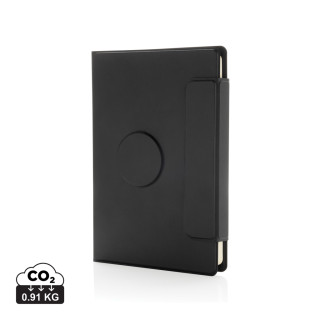 Stuart Magnet-Portfolio A5 aus RCS-zertifiziertem rPU, schwarz