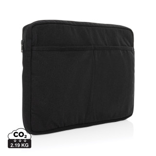 Laluka AWARE™ 15,6" Laptoptasche aus recycelter Baumwolle, schwarz
