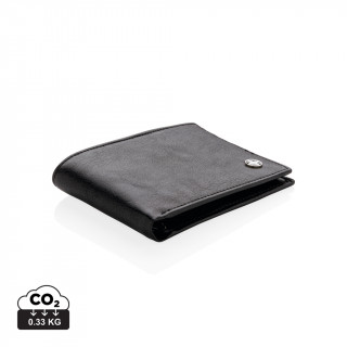 RFID Anti-Skimming Portemonnaie, schwarz, schwarz