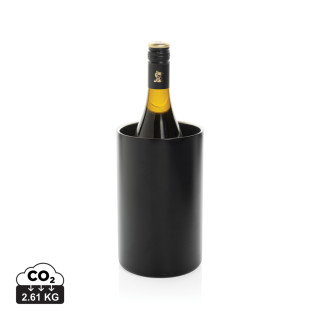 Vino Weinkühler aus RCS-zertifiziert recyc. Stainless-Steel, schwarz
