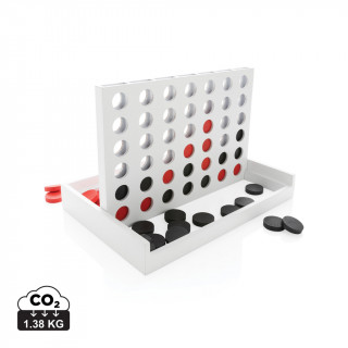 Connect Four Holzspiel, weiß