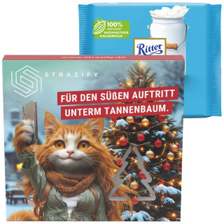 Präsentbox Premium "Tannenbaum", Ritter SPORT Alpenmilch Schokolade