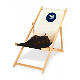 Holz-Liegestuhl PRIMUS, getackert, hell