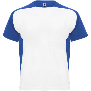 Bugatti T-Shirt Unisex aus recyceltem Material, weiss / royalblau, M