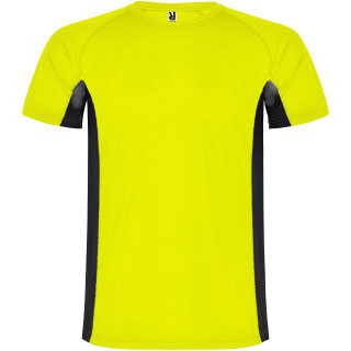 Shanghai Sport T-Shirt für Herren, fluorgelb, schwarz, S (fällt aus wie XS)