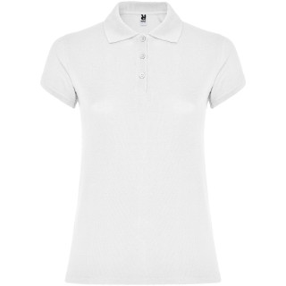Star Poloshirt für Damen, weiß, S (fällt aus wie XS)