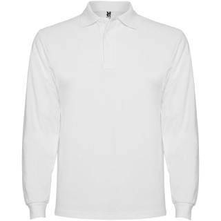 Estrella Langarm Poloshirt für Herren, weiß, S