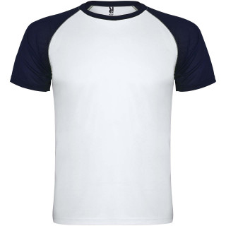 Indianapolis T-Shirt Unisex aus recyceltem Material, weiss / navy blue, S