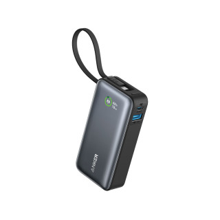 Anker Nano Powerbank 30W, mit integriertem USB-C-Kabel, schwarz