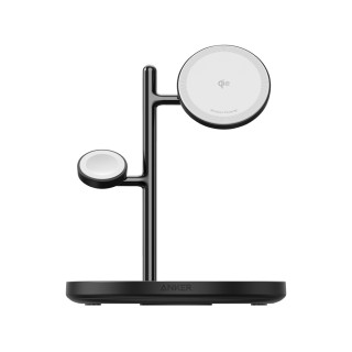 Anker MagGo Kabellose Ladestation (3-in-1 Ständer), schwarz