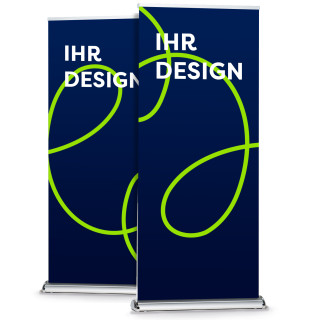 Roll Up "Double", silber, 1000 x 2000 mm